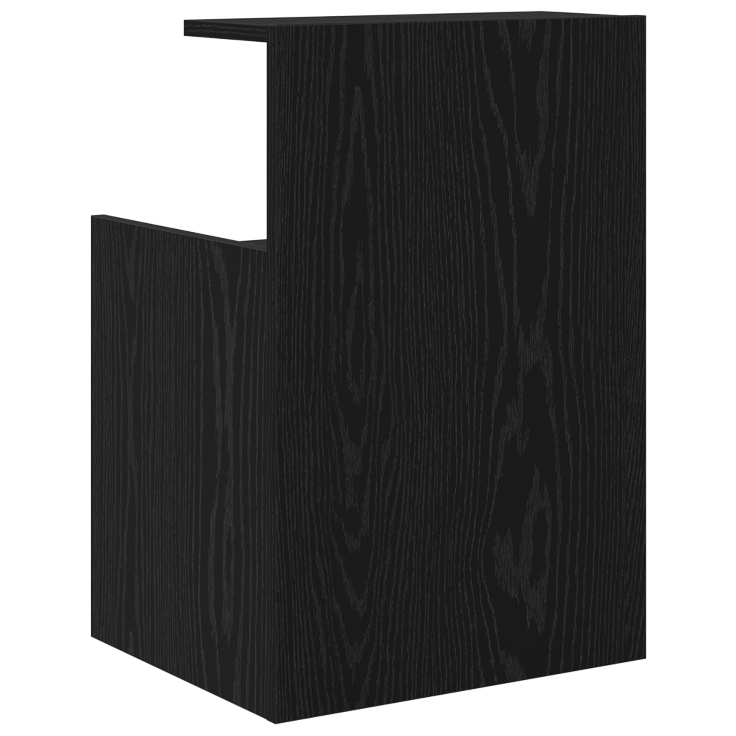Bedkasten 2 stuks Zwart eiken 40x35x60 cm Bewerkt hout