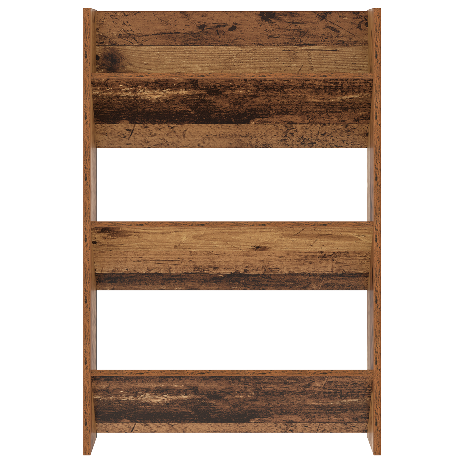 Wand Schoenenkasten Oud hout 60 x 18 x 60 cm Bewerkt hout