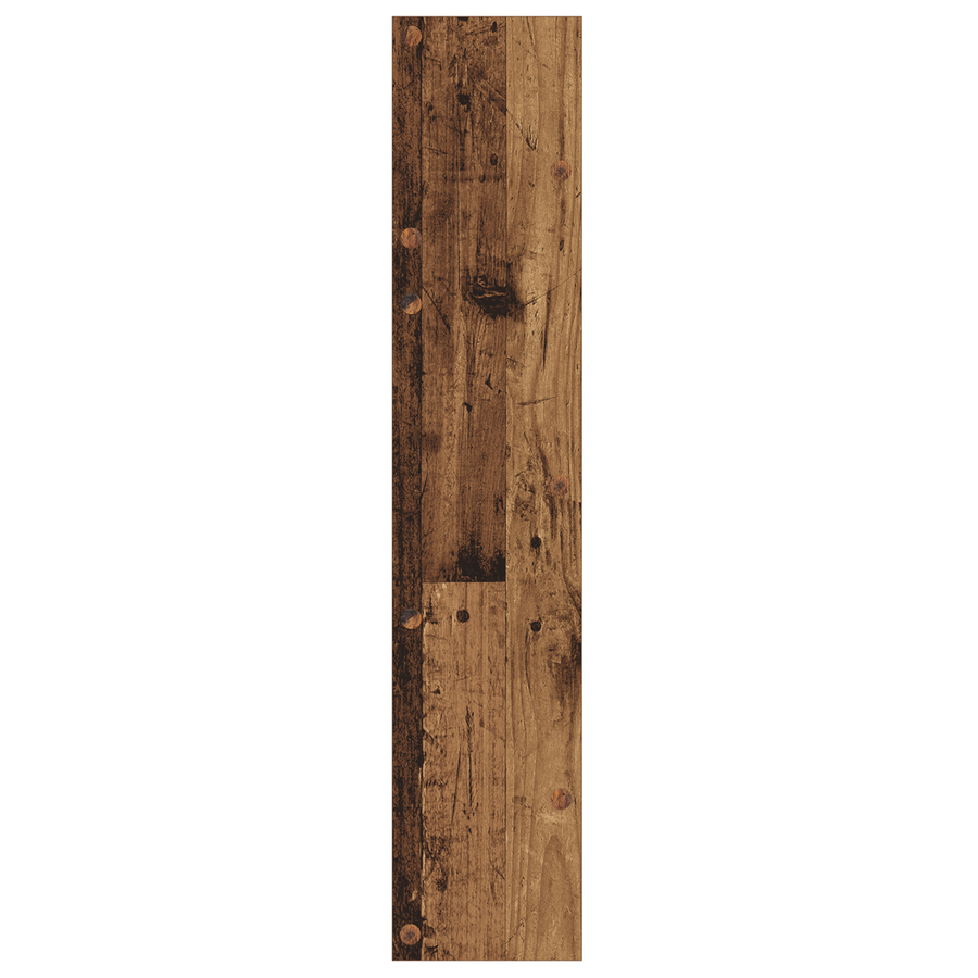Wand Schoenenkasten 2 pcs Oud hout 60 x 18 x 60 cm Bewerkt hout