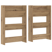 Schoenenkast 2 stuks 60x18x90 cm artisan eiken