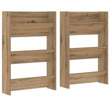 Wand Schoenenkasten met plank Anders met opslag 2 pcs artisanaal eikenkleurig