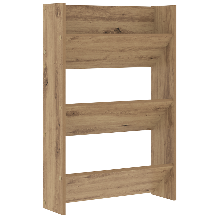 Wand Schoenenkasten met plank Anders met opslag 2 pcs artisanaal eikenkleurig