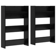 Schoenenkast 60x18x60 cm zwart eiken