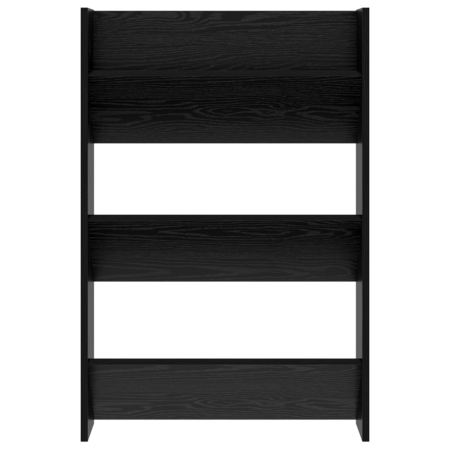 Wand Schoenenkasten met plank Anders 2 pcs Zwart eiken 60 x 18 x 60 cm