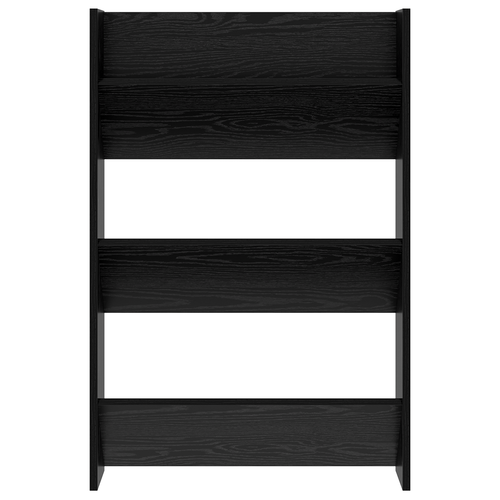 Wand Schoenenkasten met plank Anders 2 pcs Zwart eiken 60 x 18 x 60 cm