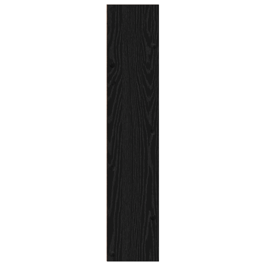 Wand Schoenenkasten met plank Anders 2 pcs Zwart eiken 60 x 18 x 60 cm