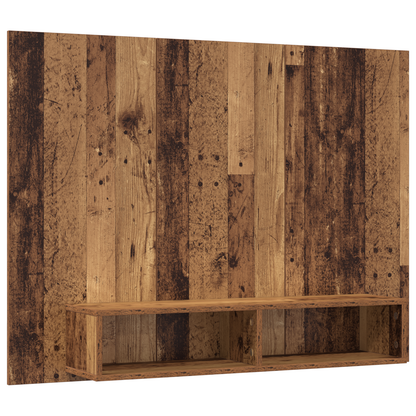 Wand TV Kast Oude hout 120 x 23.5 x 90 cm Bewerkt hout