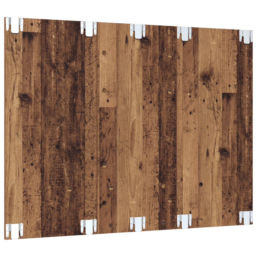 Wand TV Kast Oude hout 120 x 23.5 x 90 cm Bewerkt hout