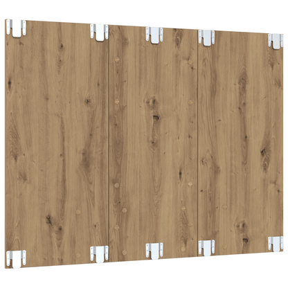 Wand TV Kast Ambachtelijk eiken 120 x 23.5 x 90 cm Bewerkt hout