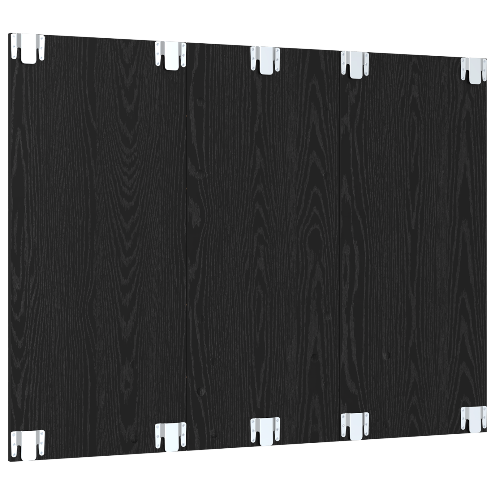 Wand TV Kast Zwart eiken 120 x 23.5 x 90 cm Bewerkt hout