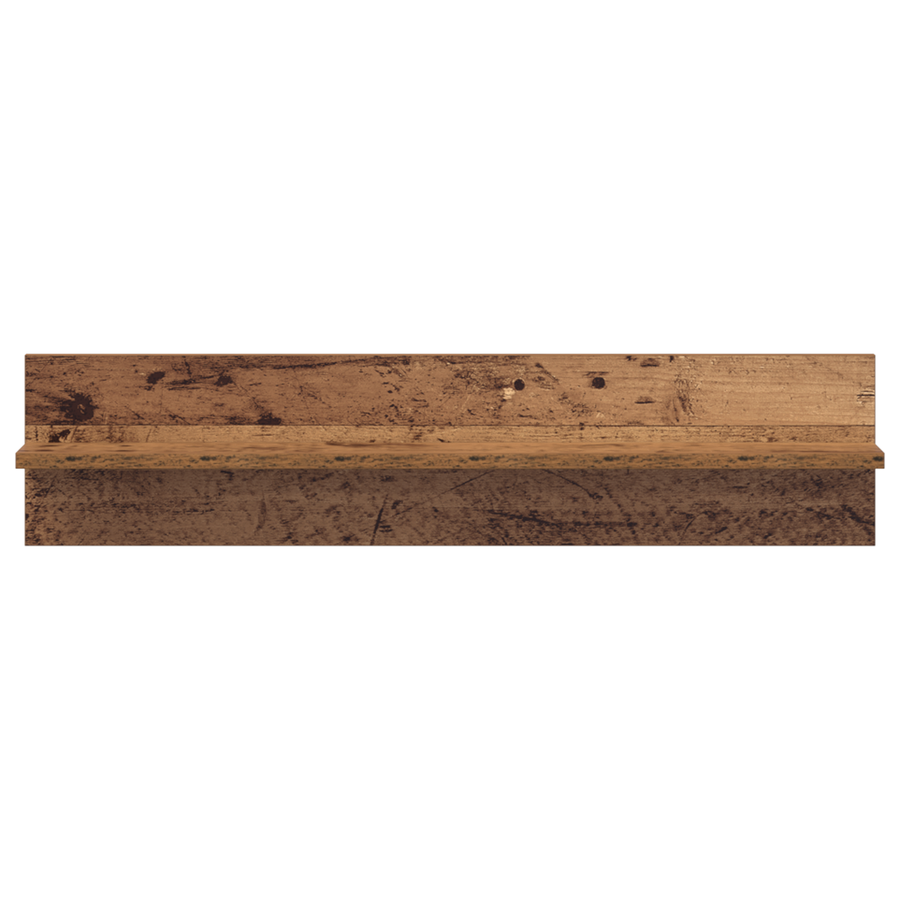 Wandplanken 2 pcs Oude hout 80 x 11.5 x 18 cm Bewerkt hout