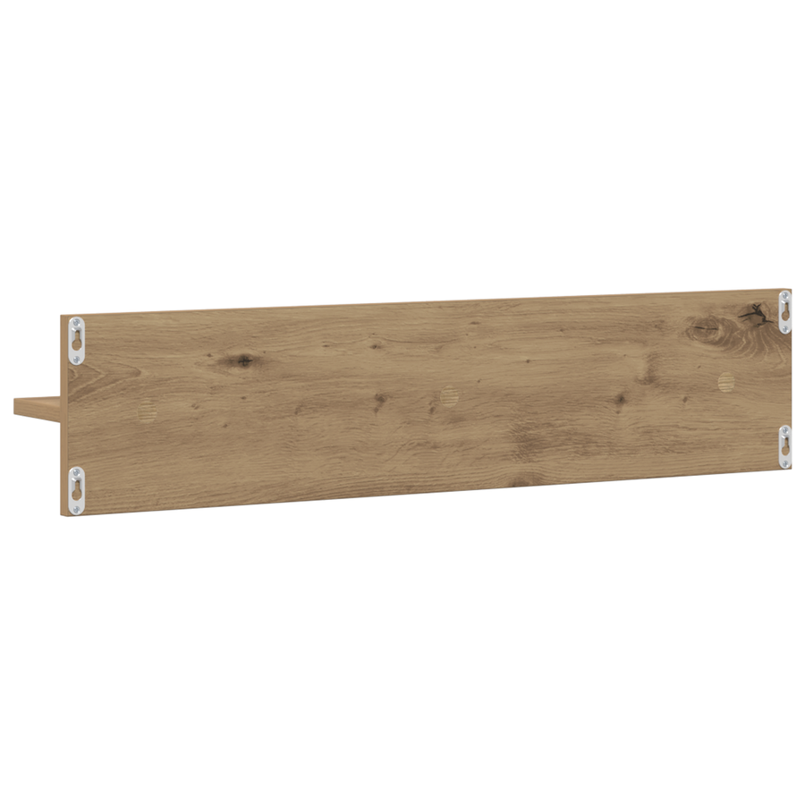 Wandplanken 2 pcs Ambachtelijk eiken 80 x 11.5 x 18 cm