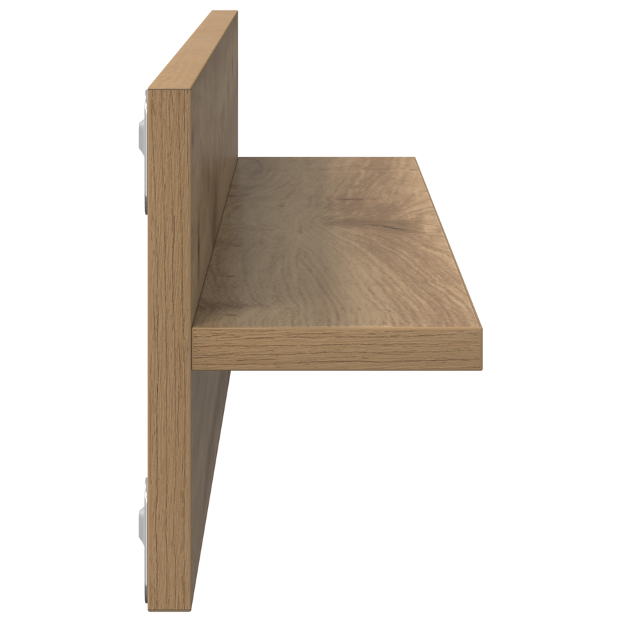Wandplanken 2 pcs Ambachtelijk eiken 80 x 11.5 x 18 cm