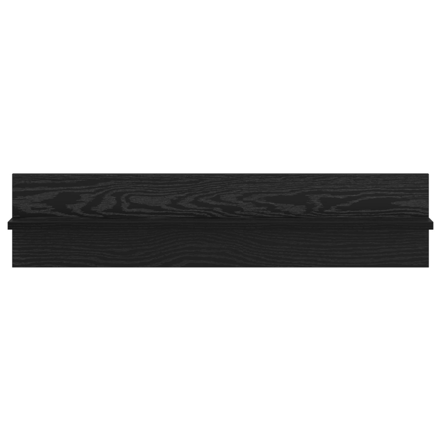 Wandplanken 2 pcs Zwart eiken 80 x 11.5 x 18 cm Bewerkt hout