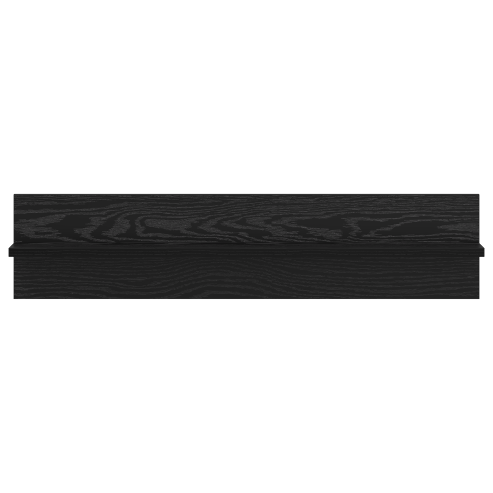 Wandplanken 2 pcs Zwart eiken 80 x 11.5 x 18 cm Bewerkt hout