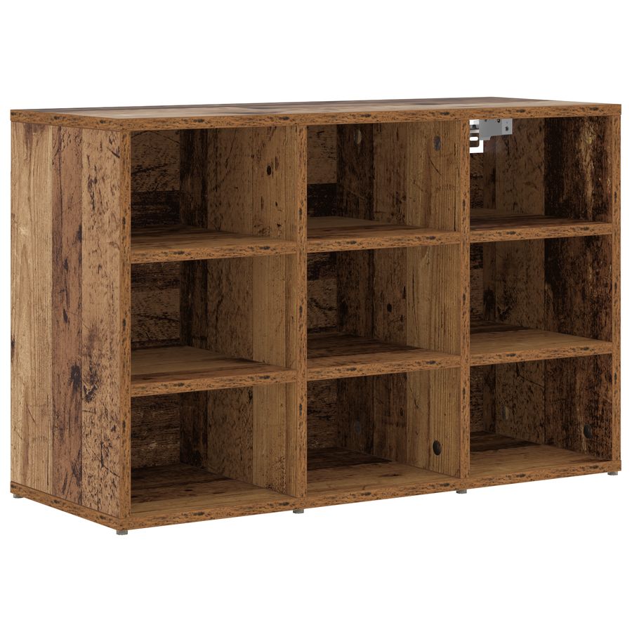 Schoenenkast met plank Oude hout 52.5 x 30 x 50 cm Bewerkt hout