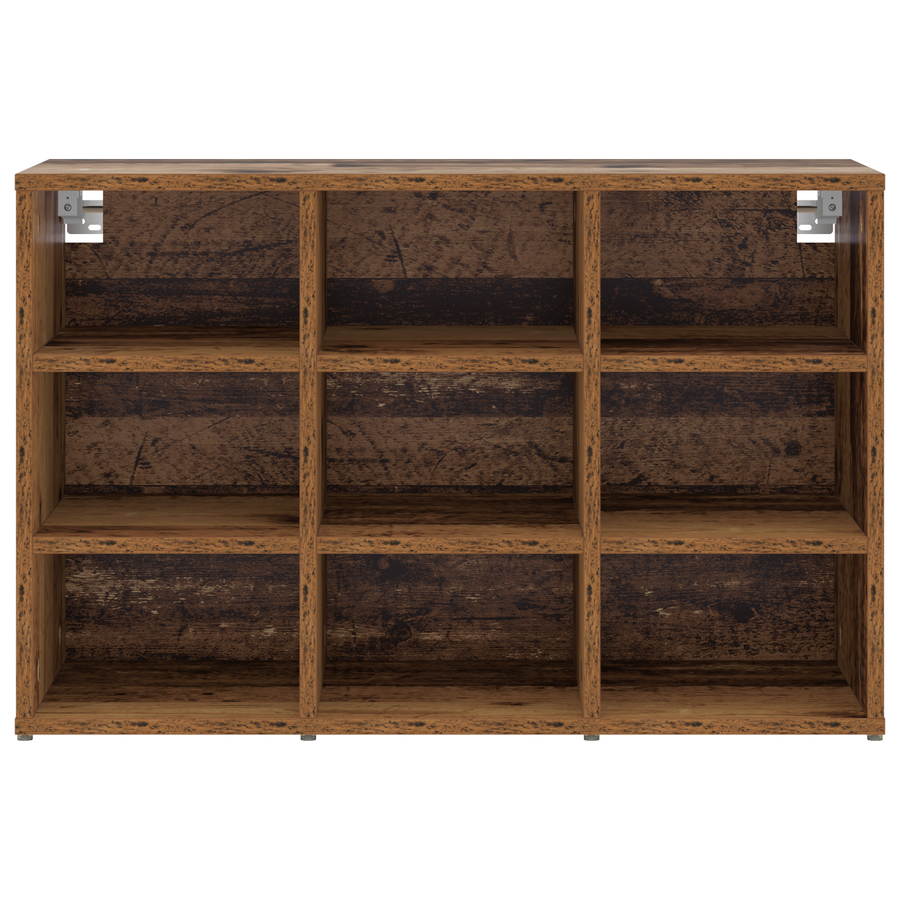Schoenenkast met plank Oude hout 52.5 x 30 x 50 cm Bewerkt hout
