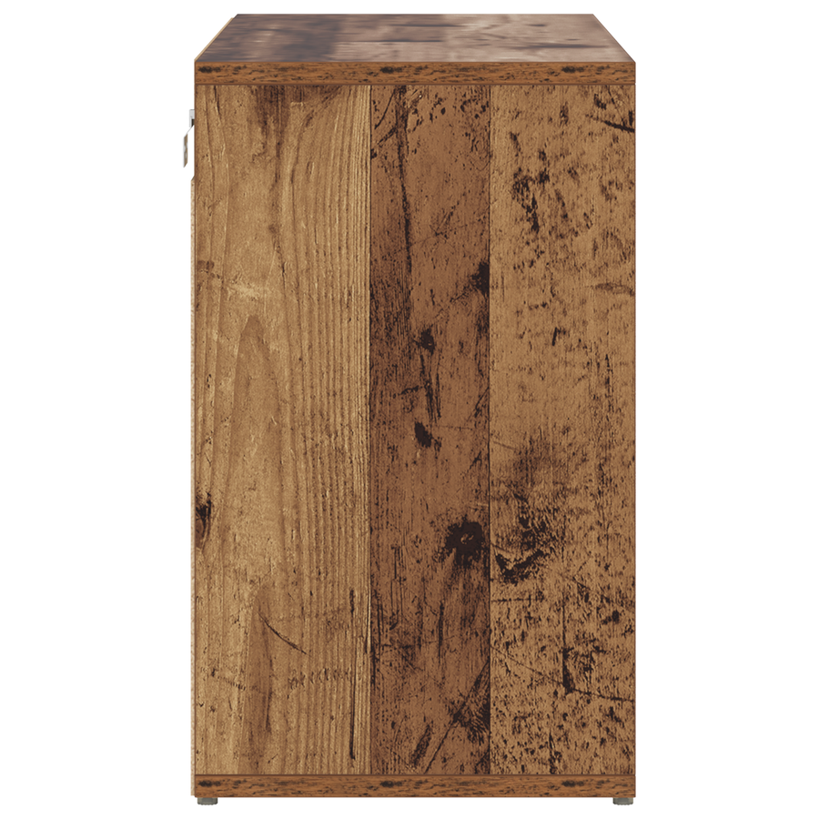Schoenenkast met plank Oude hout 52.5 x 30 x 50 cm Bewerkt hout