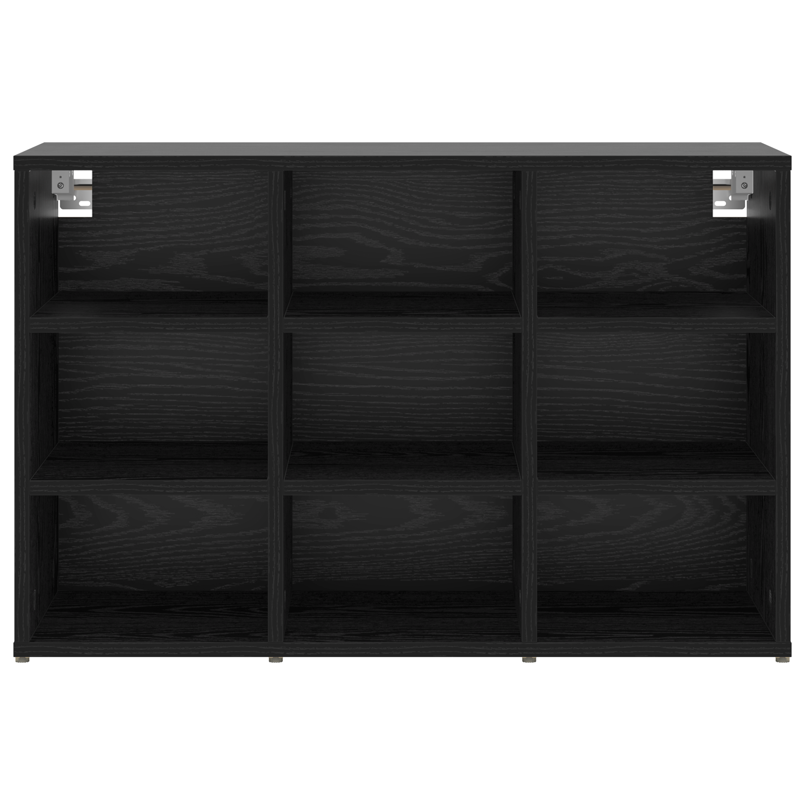 Schoenenkast Zwart eiken 52.5 x 30 x 50 cm Bewerkt hout