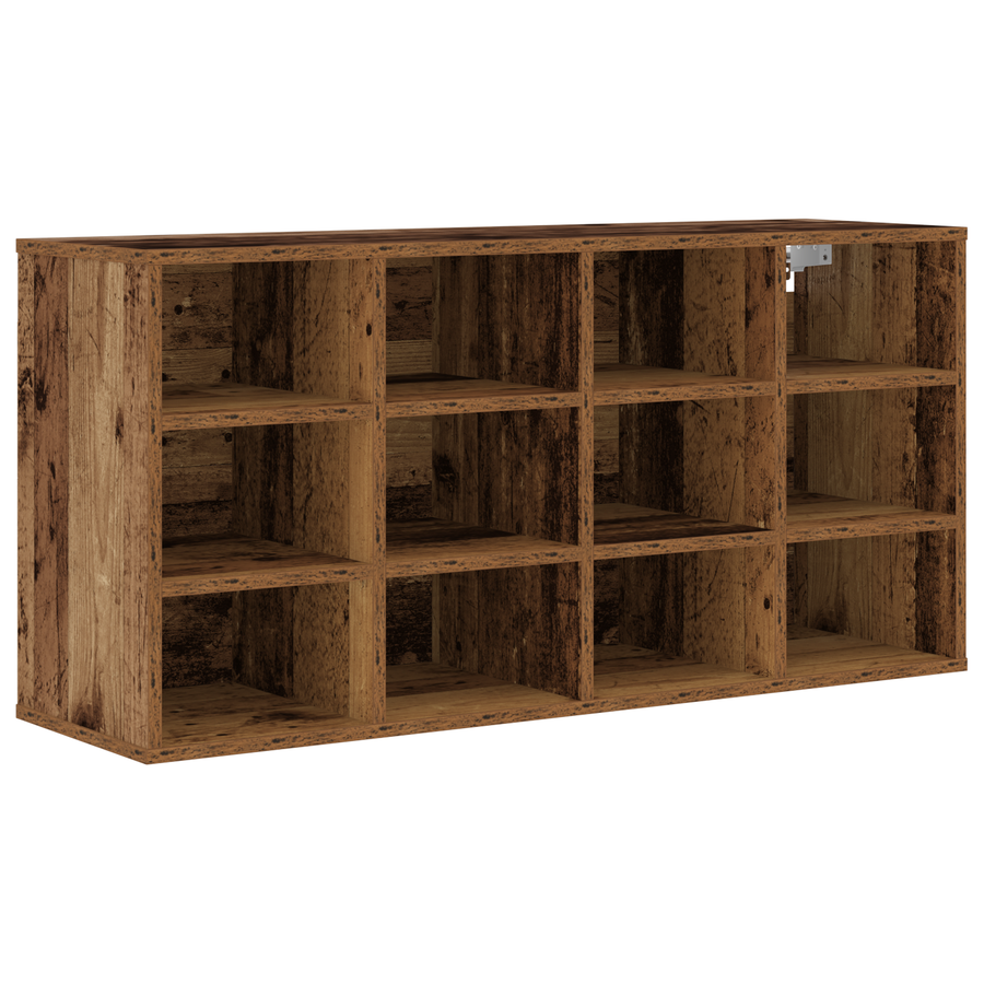 Schoenenkast met plank Oude hout 52.5 x 30 x 50 cm Bewerkt hout