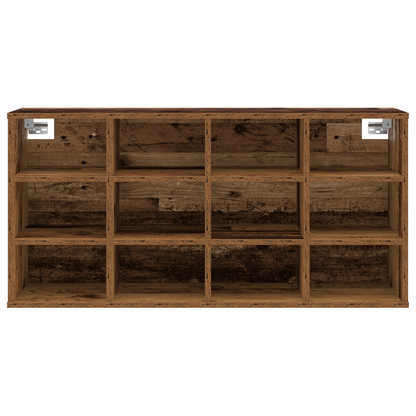 Schoenenkast met plank Oude hout 52.5 x 30 x 50 cm Bewerkt hout