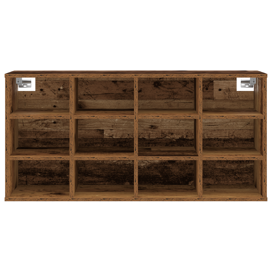 Schoenenkast met plank Oude hout 52.5 x 30 x 50 cm Bewerkt hout