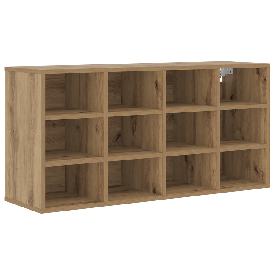 Schoenenkast Ambachtelijk eiken 103 x 30 x 51 cm Bewerkt hout