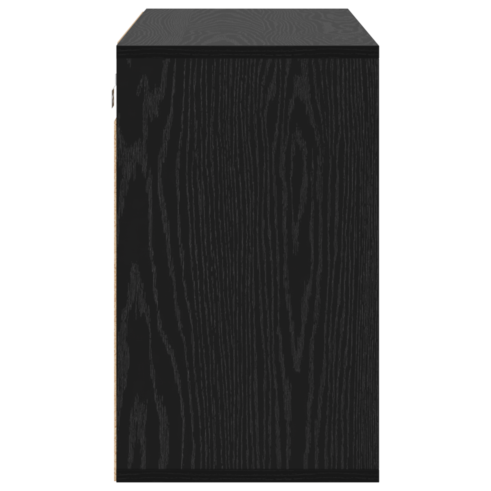 Schoenenkast Zwart eiken 52.5 x 30 x 50 cm Bewerkt hout