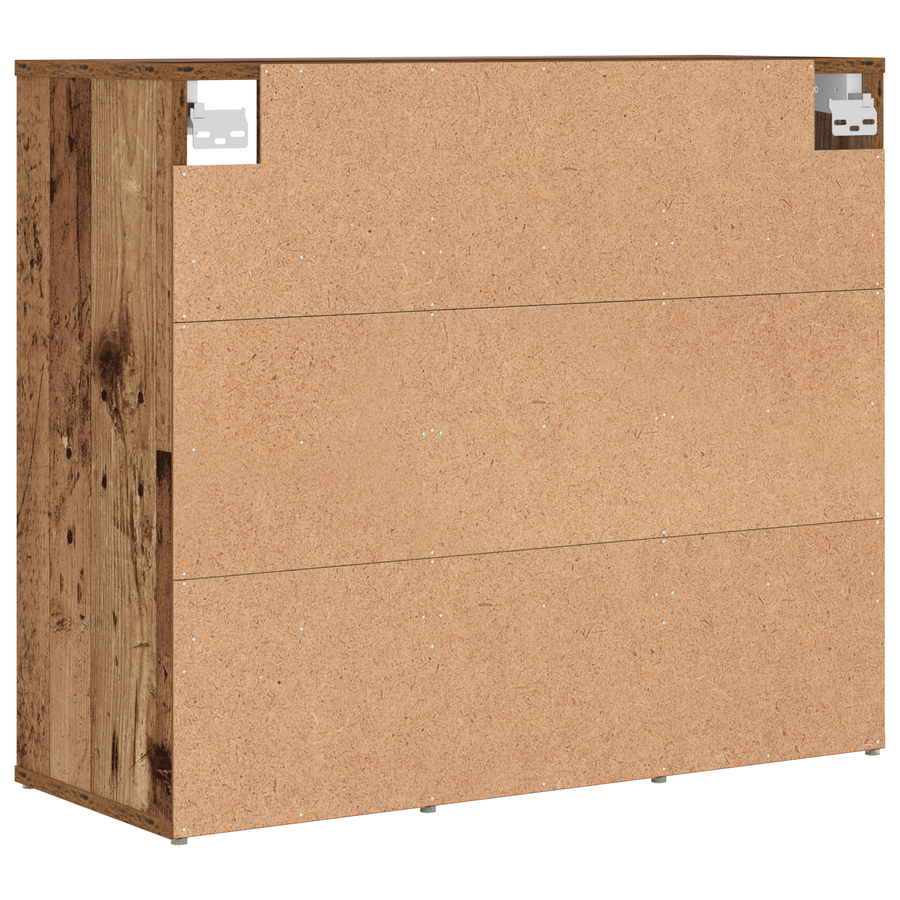 Schoenenkast met plank Oude hout 52.5 x 30 x 50 cm Bewerkt hout