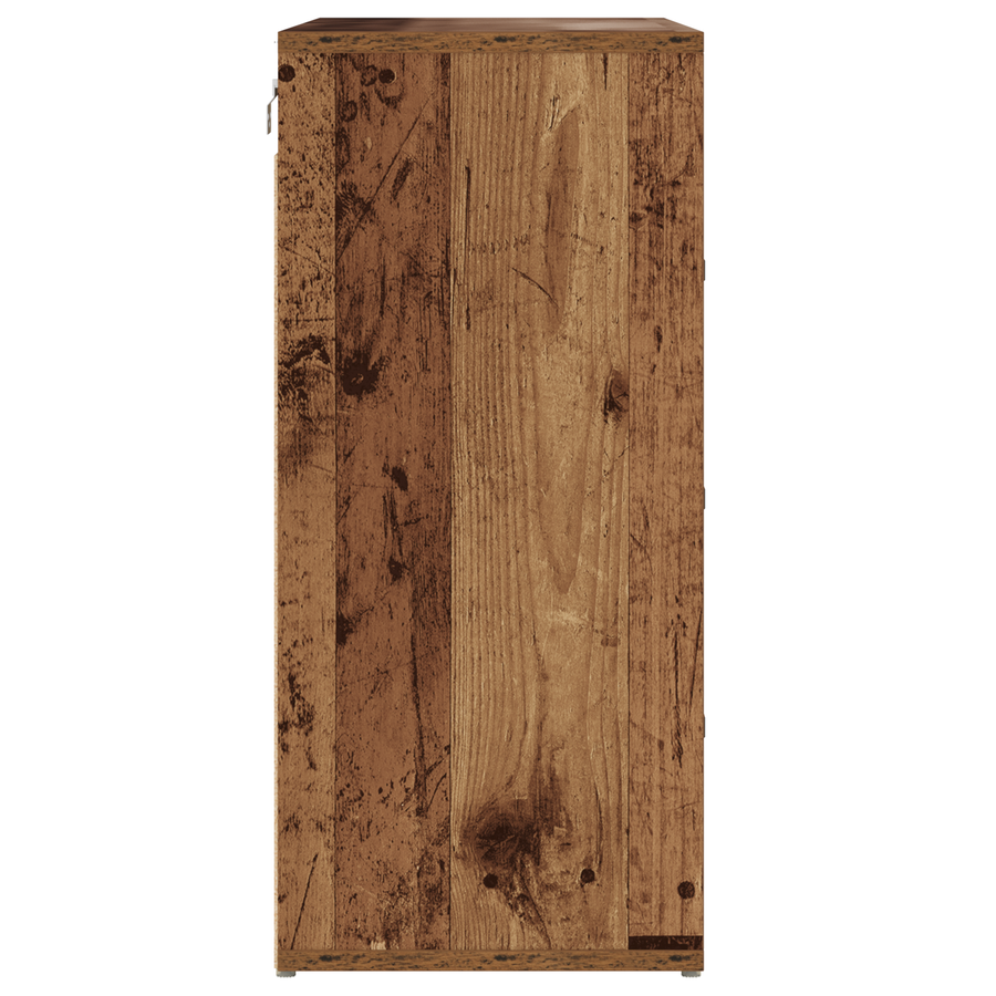 Schoenenkast met plank Oude hout 52.5 x 30 x 50 cm Bewerkt hout