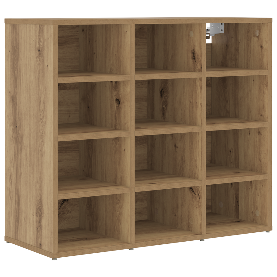 Schoenenkast Ambachtelijk eiken 52.5 x 30 x 50 cm Bewerkt hout