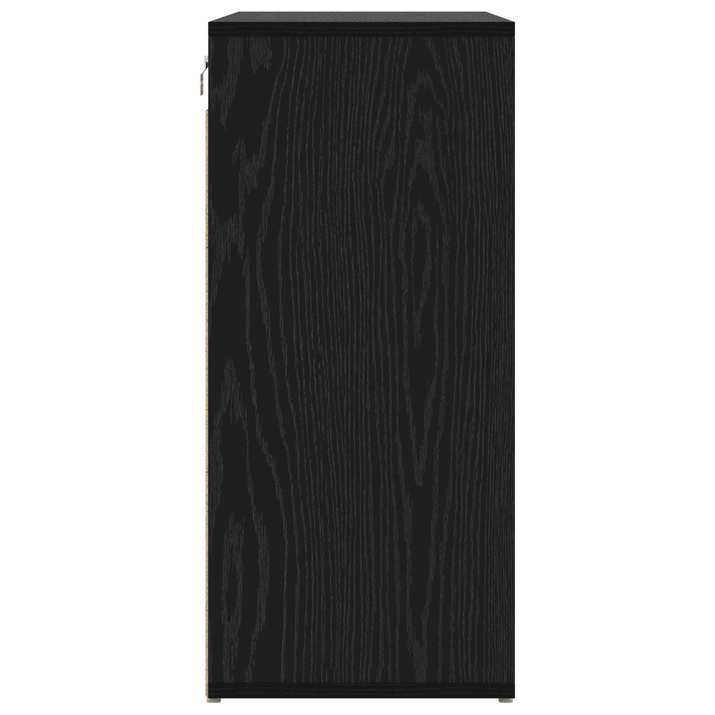 Schoenenkast Zwart eiken 52.5 x 30 x 50 cm Bewerkt hout
