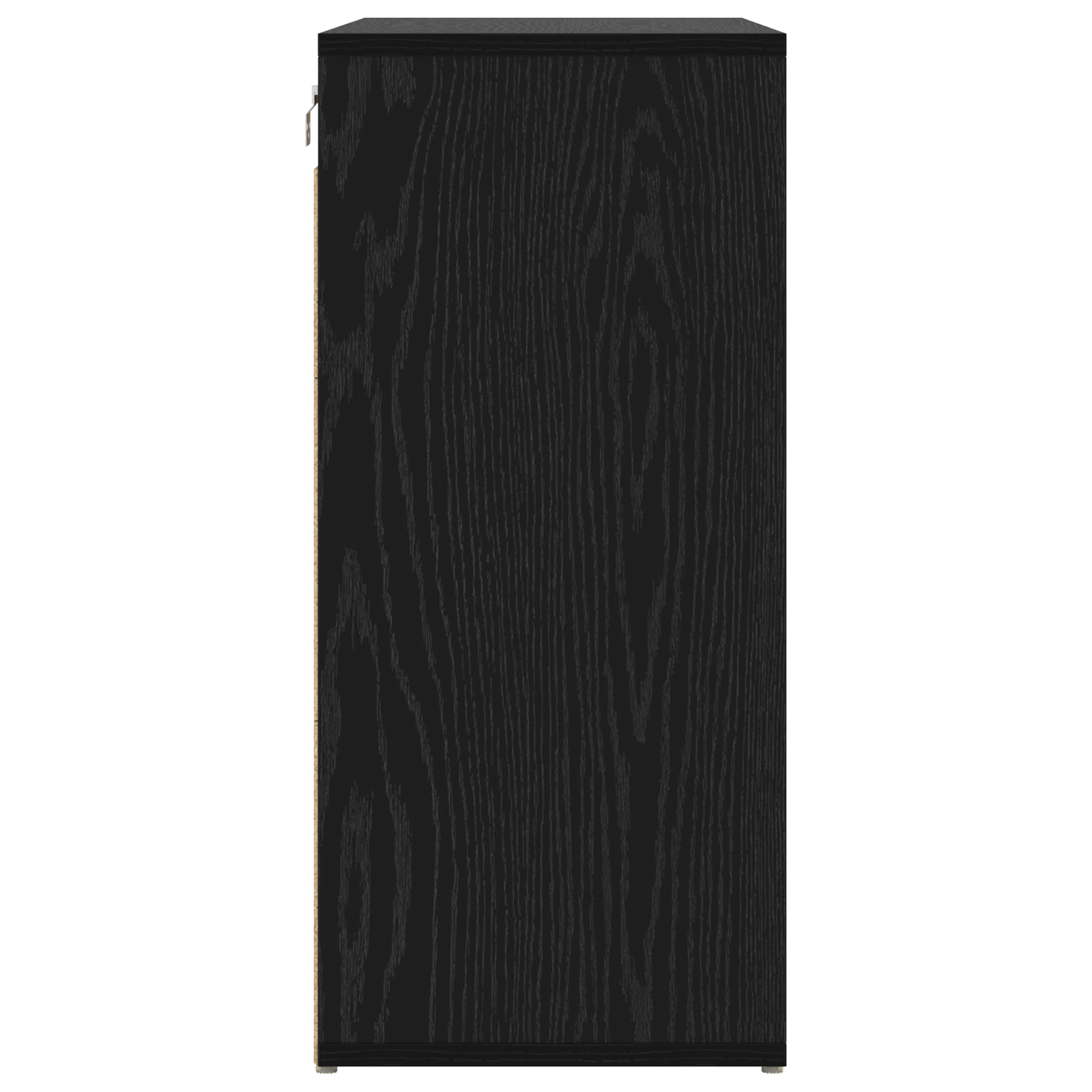 Schoenenkast Zwart eiken 52.5 x 30 x 50 cm Bewerkt hout
