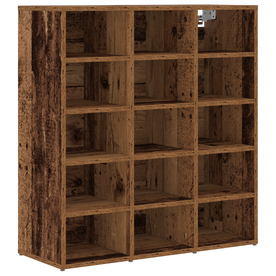 Schoenenkast met plank Oude hout 52.5 x 30 x 50 cm Bewerkt hout