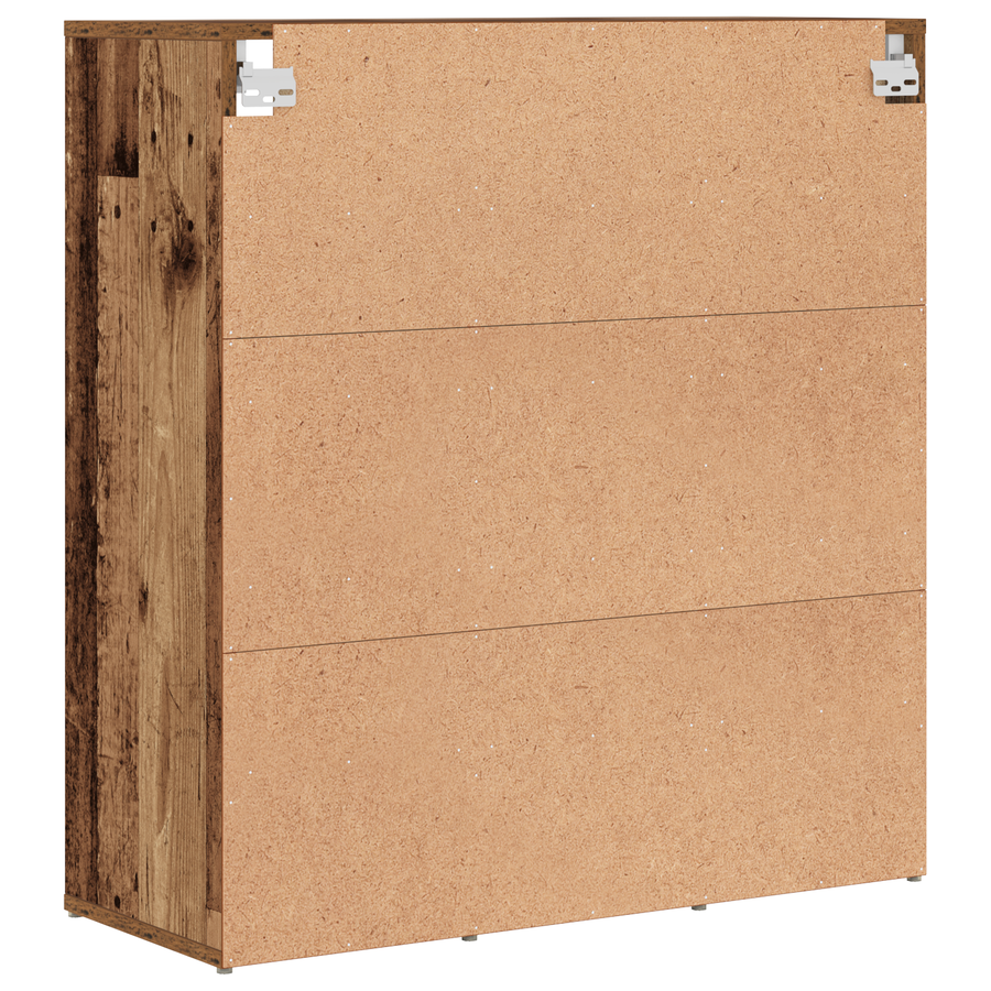 Schoenenkast met plank Oude hout 52.5 x 30 x 50 cm Bewerkt hout