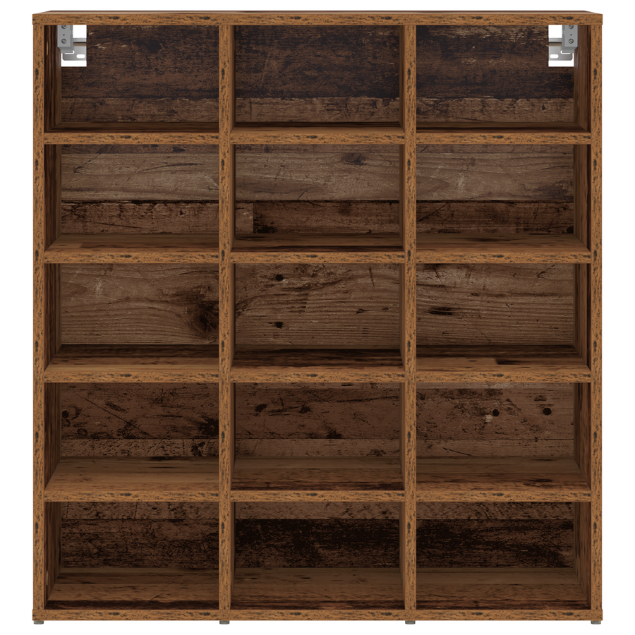 Schoenenkast met plank Oude hout 52.5 x 30 x 50 cm Bewerkt hout