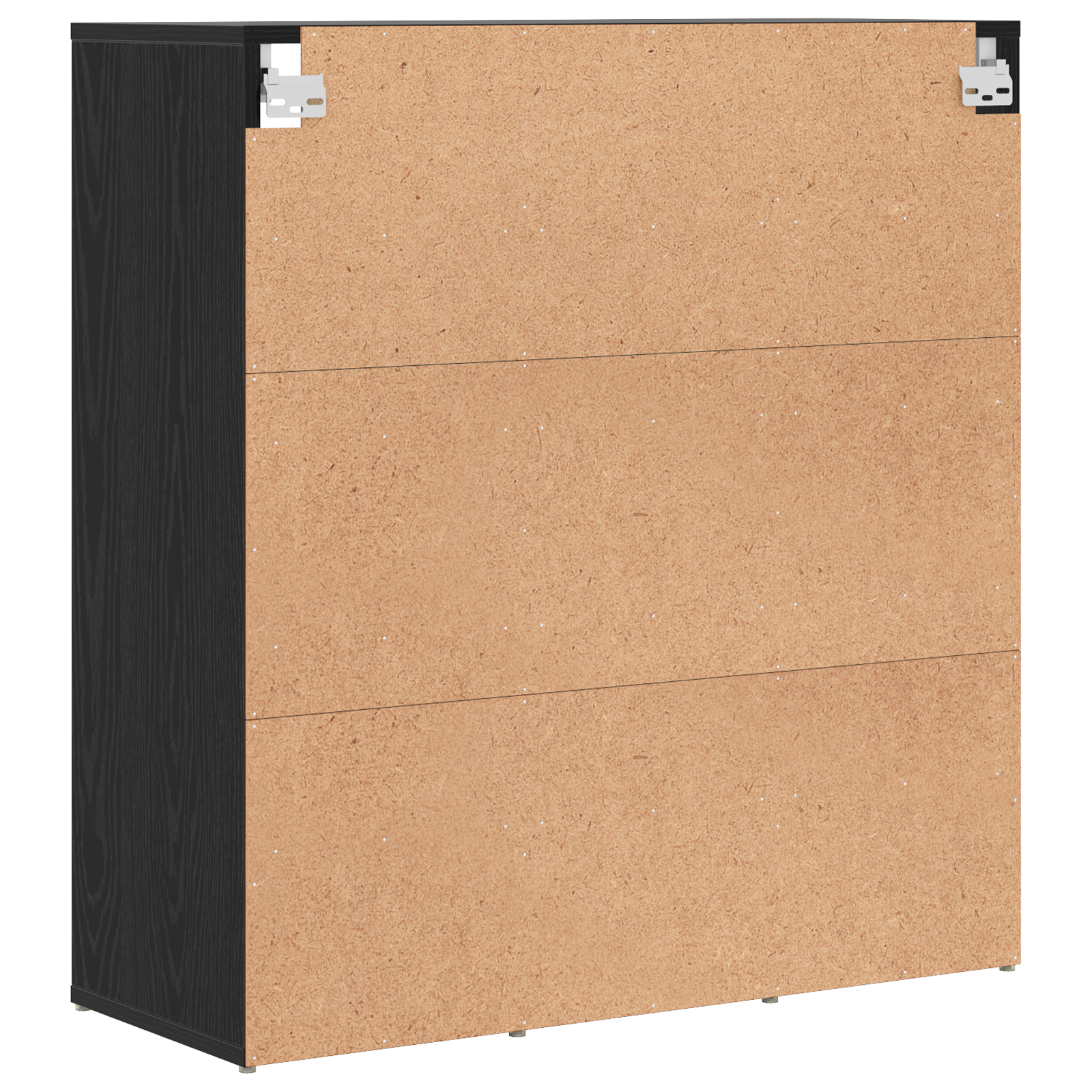 Schoenenkast Zwart eiken 52.5 x 30 x 50 cm Bewerkt hout