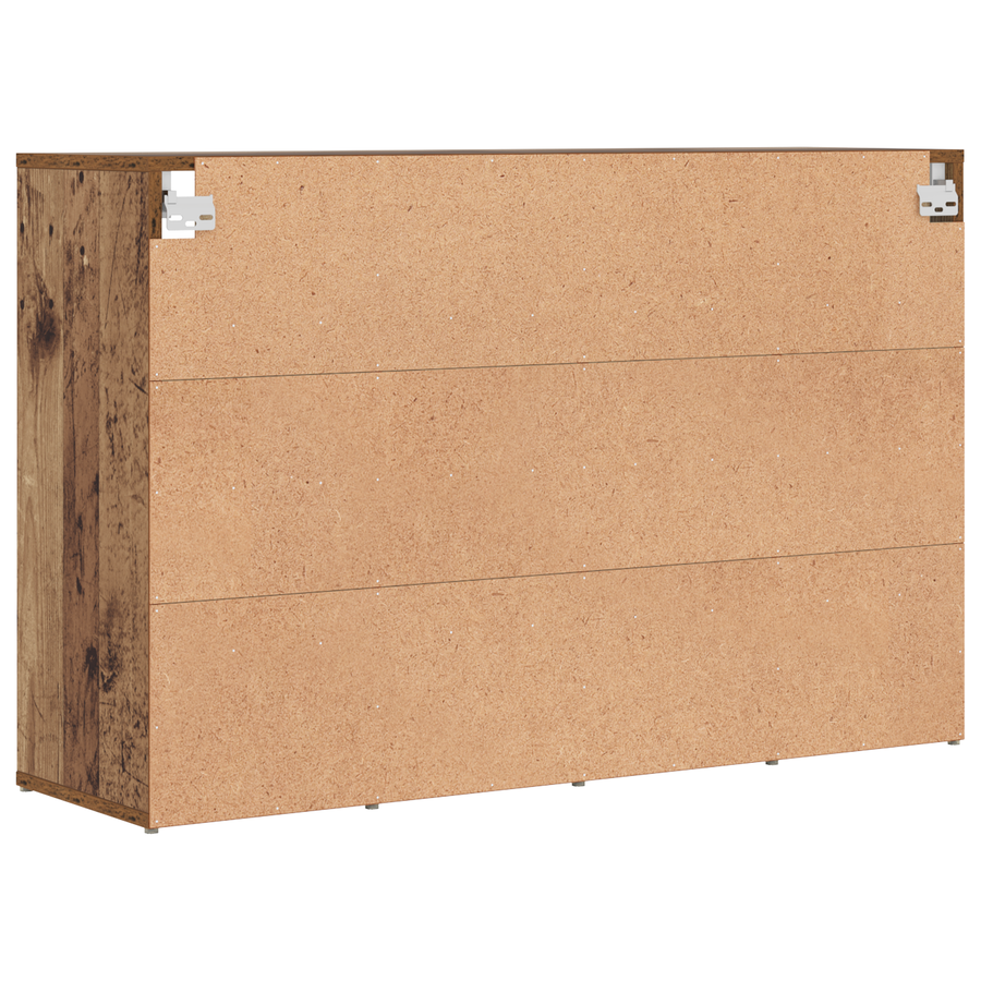 Schoenenkast met plank met opslag Oude hout 103 x 30 x 67 cm Bewerkt hout