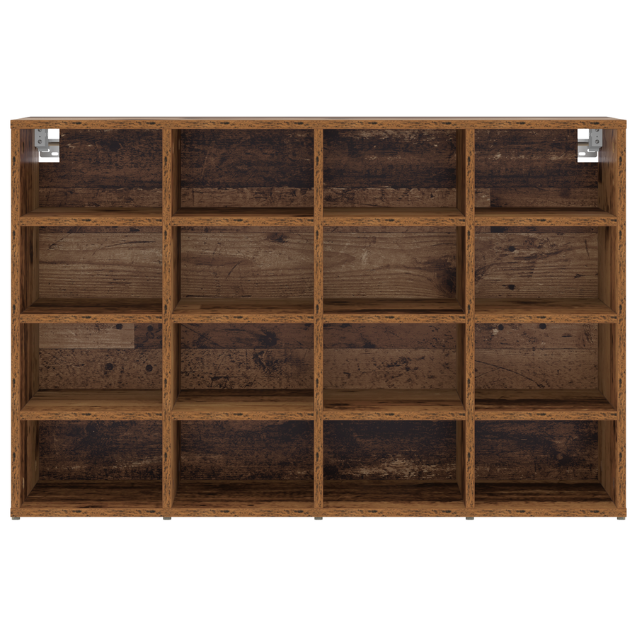 Schoenenkast met plank met opslag Oude hout 103 x 30 x 67 cm Bewerkt hout