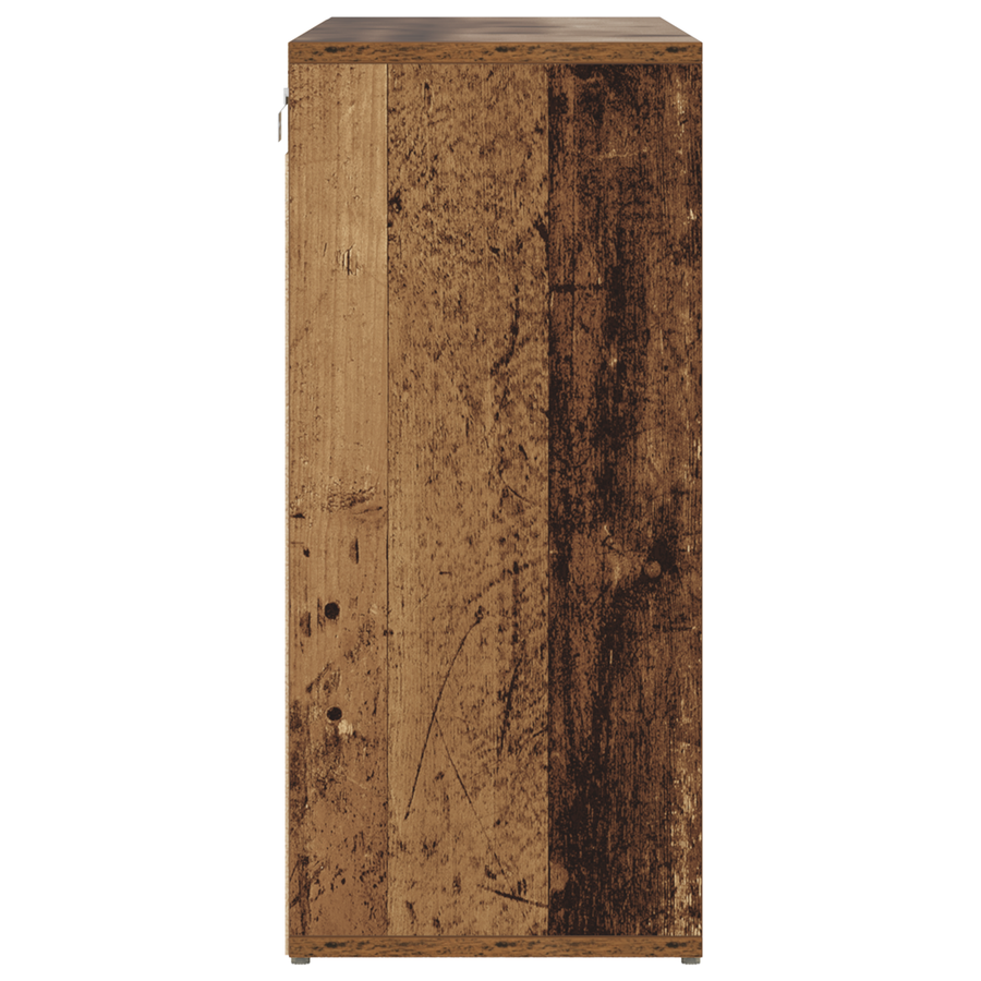 Schoenenkast met plank met opslag Oude hout 103 x 30 x 67 cm Bewerkt hout
