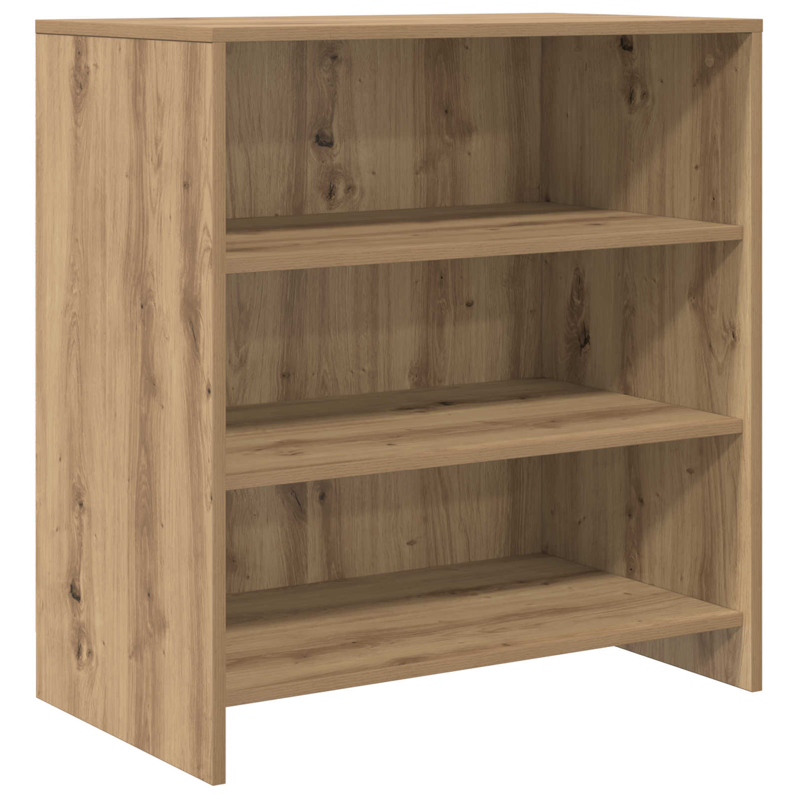 Sideboard Massief Eiken 70x41x75 cm Bewerkt Hout