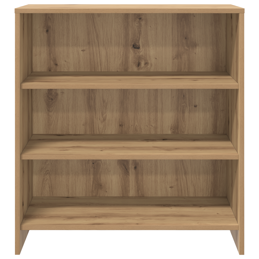 Sideboard Massief Eiken 70x41x75 cm Bewerkt Hout