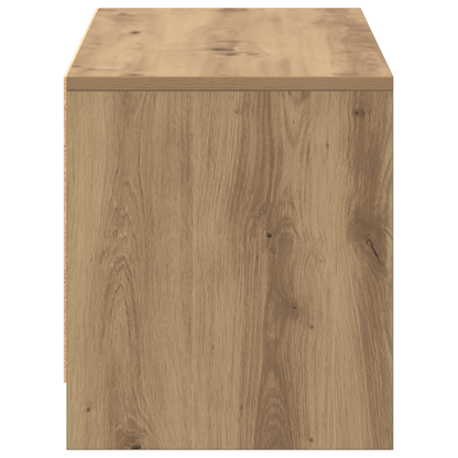 TV-stand artisanaal eikenkleurig Bewerkt hout