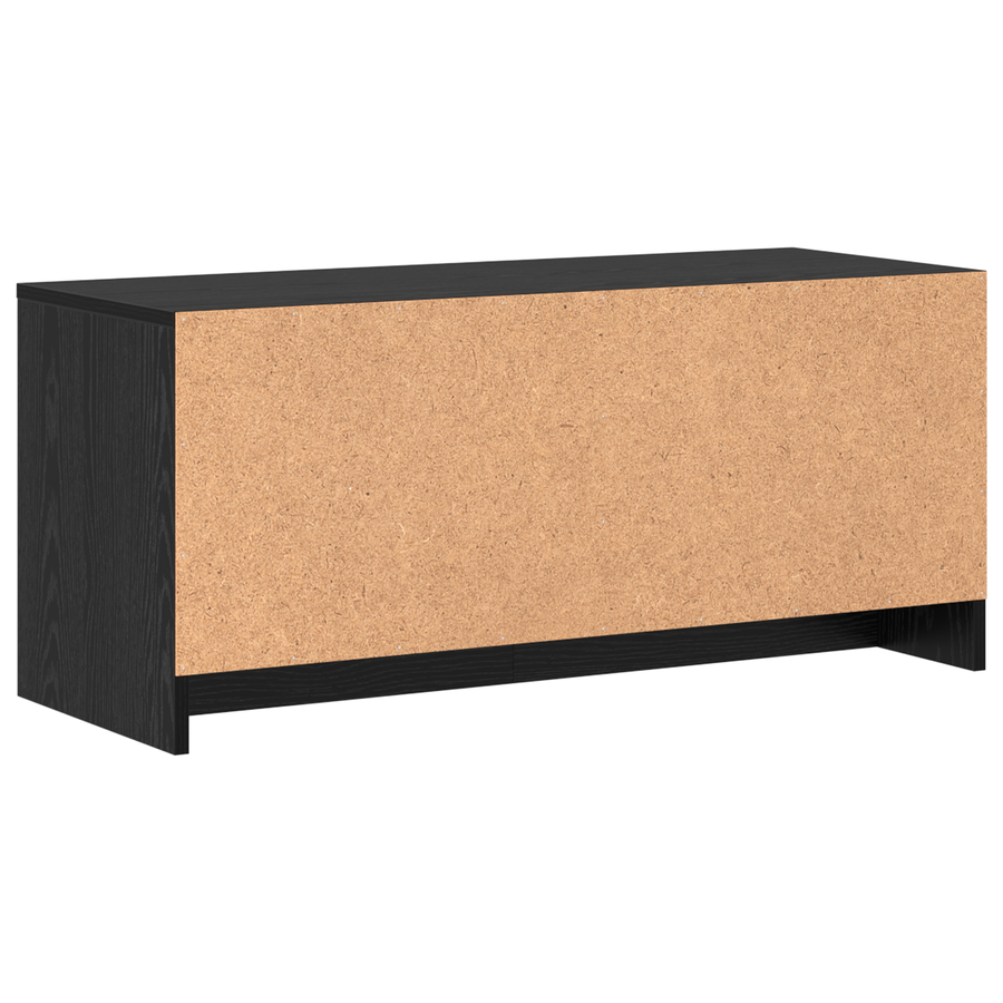 TV-stand Zwart eiken Bewerkt hout
