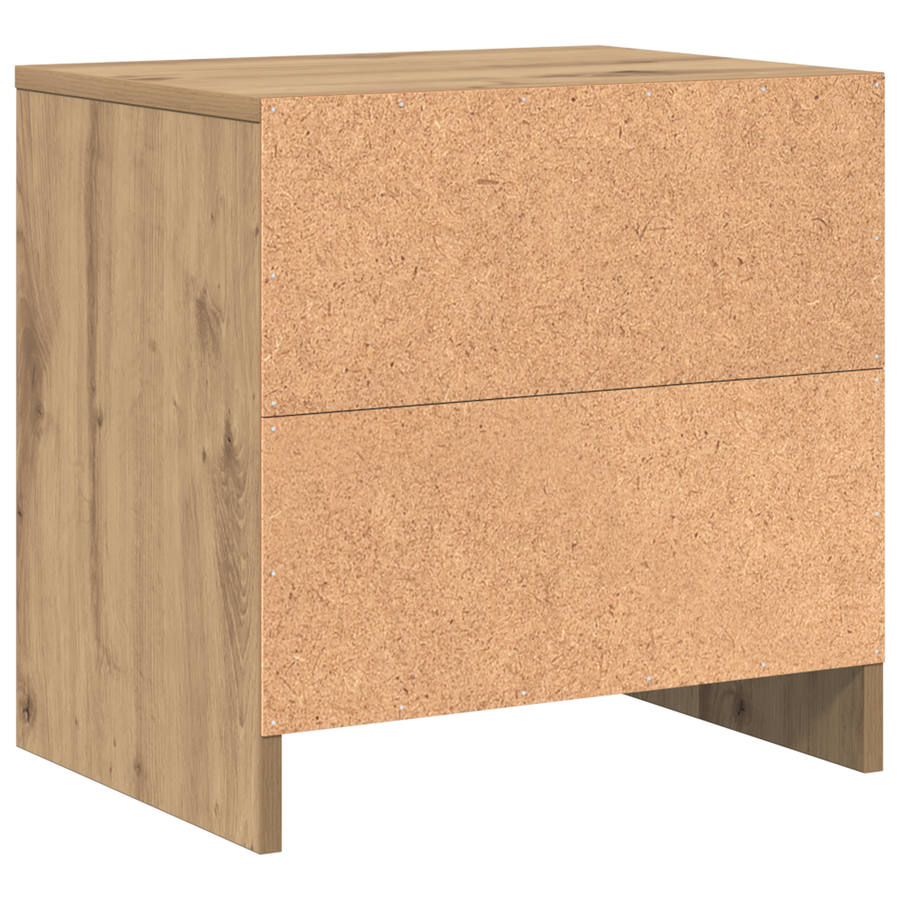 Nachtkastje artisanaal eikenkleurig 45 x 34 x 44.5 cm