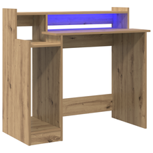 Bureau artisanaal eikenkleurig 97 x 45 x 90 cm Bewerkt hout