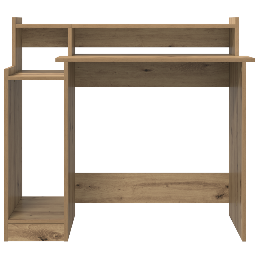 Bureau artisanaal eikenkleurig 97 x 45 x 90 cm Bewerkt hout