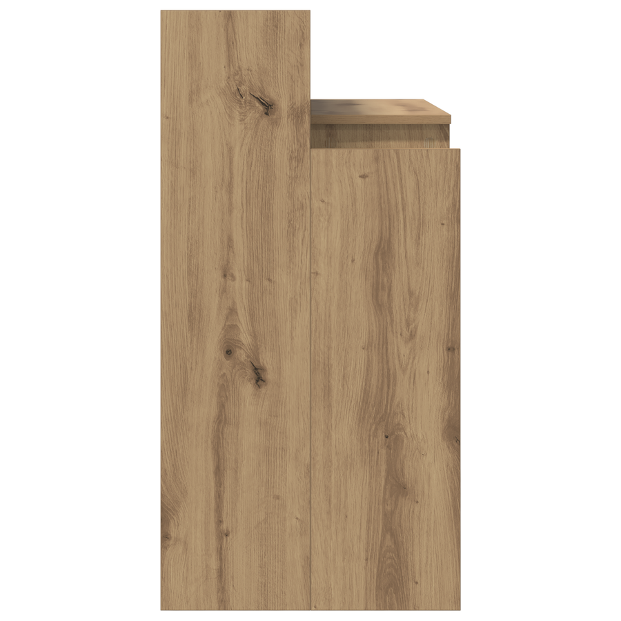 Bureau artisanaal eikenkleurig 97 x 45 x 90 cm Bewerkt hout