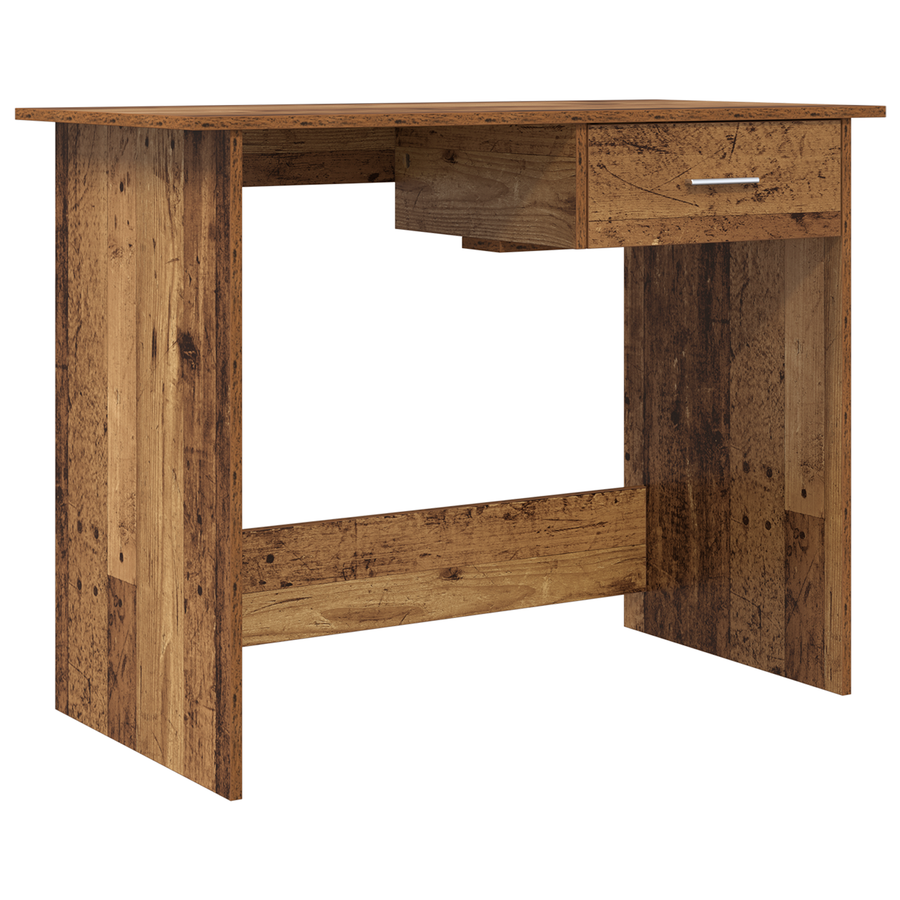 Bureau Oud hout 100 x 50 x 76 cm Bewerkt hout