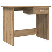 Bureau 100x50x76 cm bewerkt hout eikenkleurig